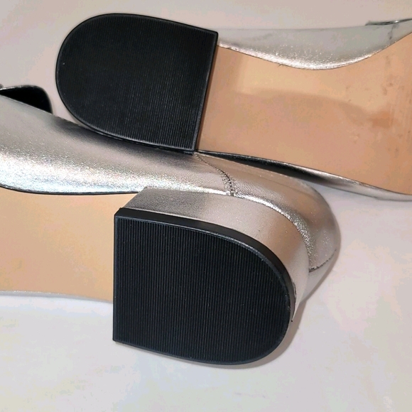 STEVE MADDEN Silver Leather Horsebit Timbir Slip O - Picture 7 of 10